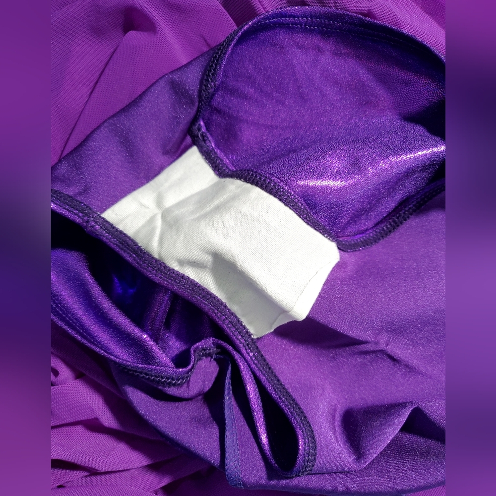 Double Platinum Purple Two-Piece Dance Lyrical Costume Set Size SMALL - Picture 6 of 10